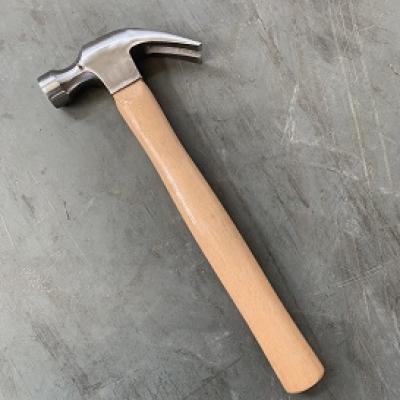 450g Wooden Handle Claw Hammer