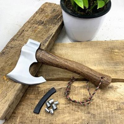 New Type Steel Axe With Polishing Surface And 27CM Length Wooden Handle