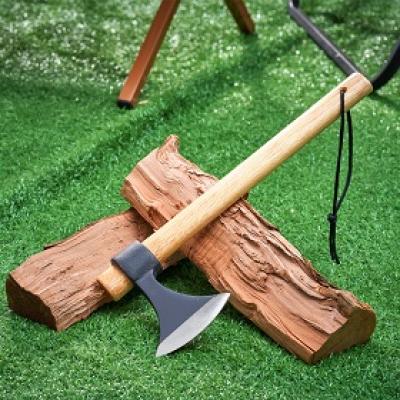 Throwing Axe With Wooden Handle